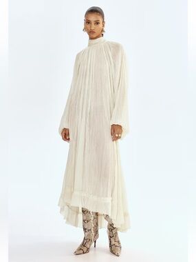 H&M EDITION BOW-COLLAR MAXI DRESS